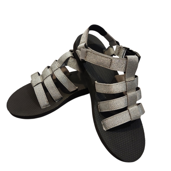 EUC SILVER TEVA DORADO SANDALS SZ 10 - Picture 5 of 10